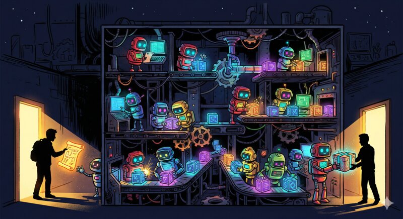 Lights-out software factory concept